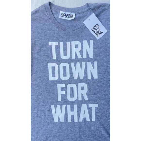 Super Muse Women’s Heather Gray Cotton Turndown For What Tank Size S - Picture 13 of 15